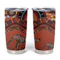 Bomerang and Kangaroo Aboriginal Art Tumbler Cup
