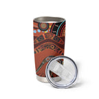 Bomerang and Kangaroo Aboriginal Art Tumbler Cup