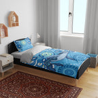 Whale In The Ocean Aboriginal Dot Art Bedding Set No1