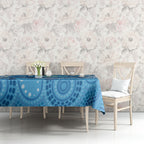 Whale In The Ocean Aboriginal Dot Art Tablecloth No1