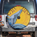 Whale In The Ocean Aboriginal Dot Art Spare Tire Cover No2