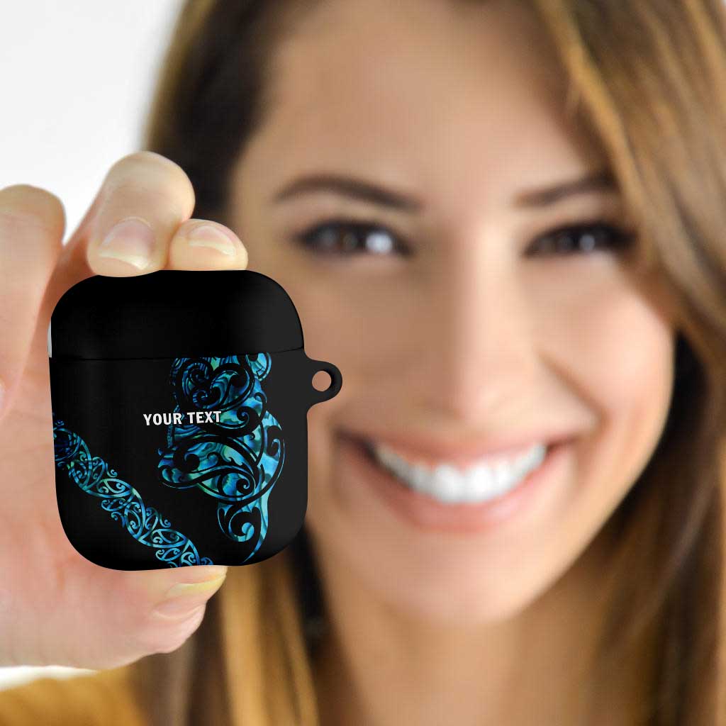 All Black Maori Tribal Tattoo Personalised AirPods Case Polynesian Style - Aussie Hoodie