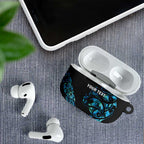 All Black Maori Tribal Tattoo Personalised AirPods Case Polynesian Style - Aussie Hoodie