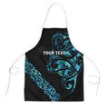 All Black Maori Tribal Tattoo Personalised Apron Polynesian Style - Aussie Hoodie