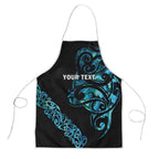 All Black Maori Tribal Tattoo Personalised Apron Polynesian Style - Aussie Hoodie