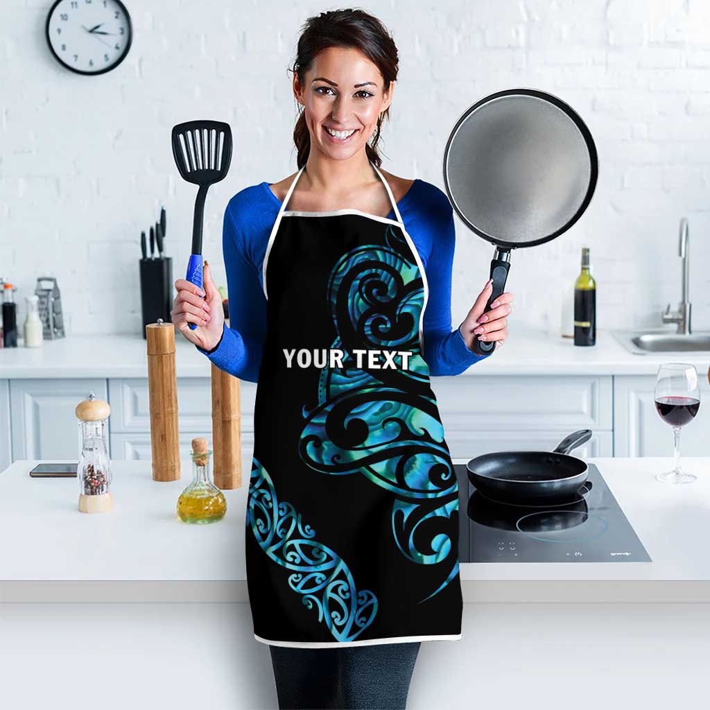 All Black Maori Tribal Tattoo Personalised Apron Polynesian Style - Aussie Hoodie
