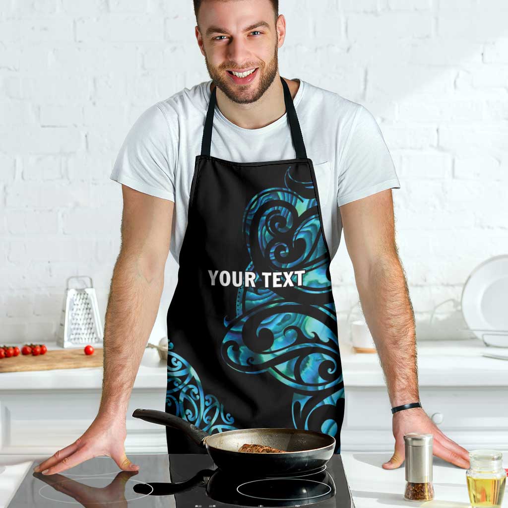 All Black Maori Tribal Tattoo Personalised Apron Polynesian Style - Aussie Hoodie