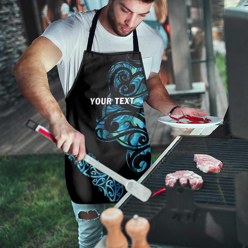 All Black Maori Tribal Tattoo Personalised Apron Polynesian Style - Aussie Hoodie