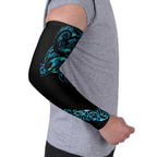 All Black Maori Tribal Tattoo Personalised Arm Sleeves Polynesian Style - Aussie Hoodie