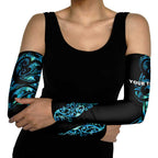 All Black Maori Tribal Tattoo Personalised Arm Sleeves Polynesian Style - Aussie Hoodie