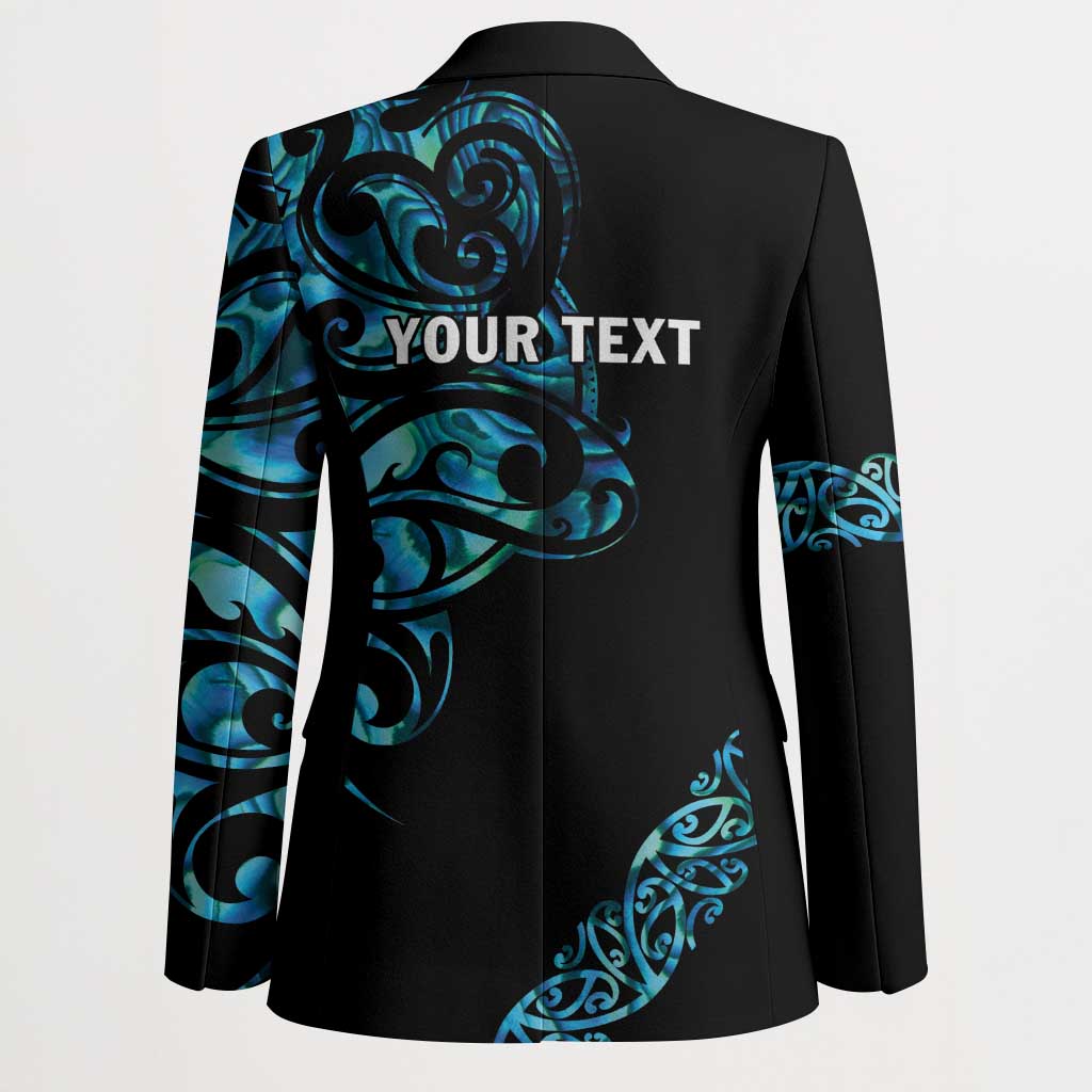 All Black Maori Tribal Tattoo Personalised Blazer Polynesian Style - Aussie Hoodie