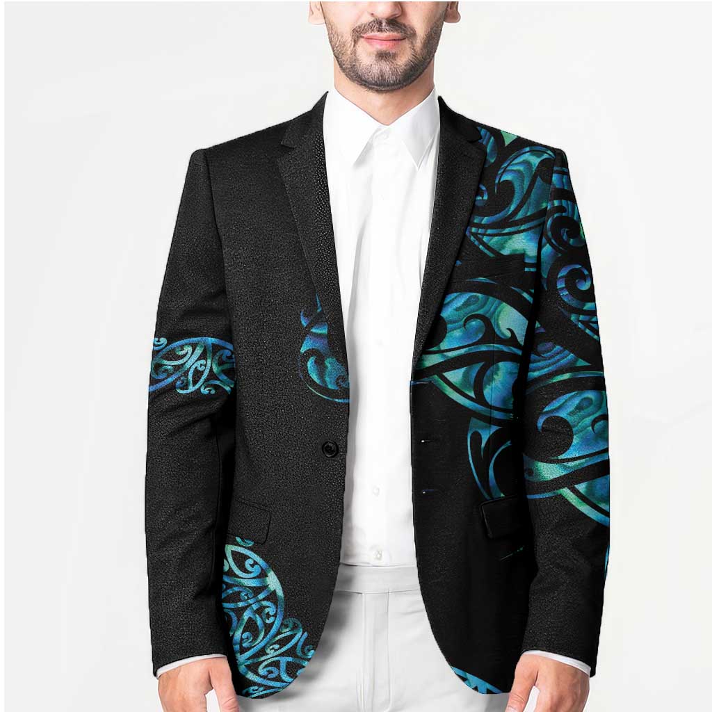 All Black Maori Tribal Tattoo Personalised Blazer Polynesian Style - Aussie Hoodie