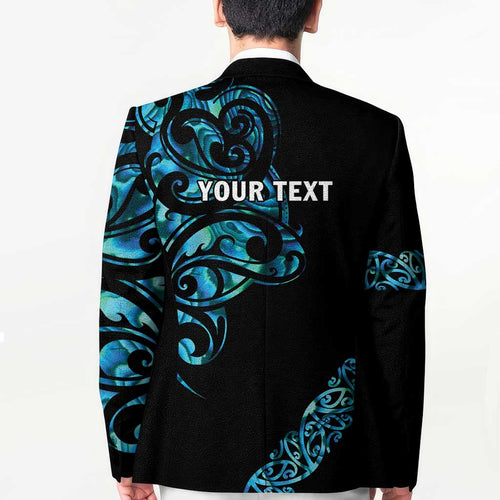 All Black Maori Tribal Tattoo Personalised Blazer Polynesian Style - Aussie Hoodie