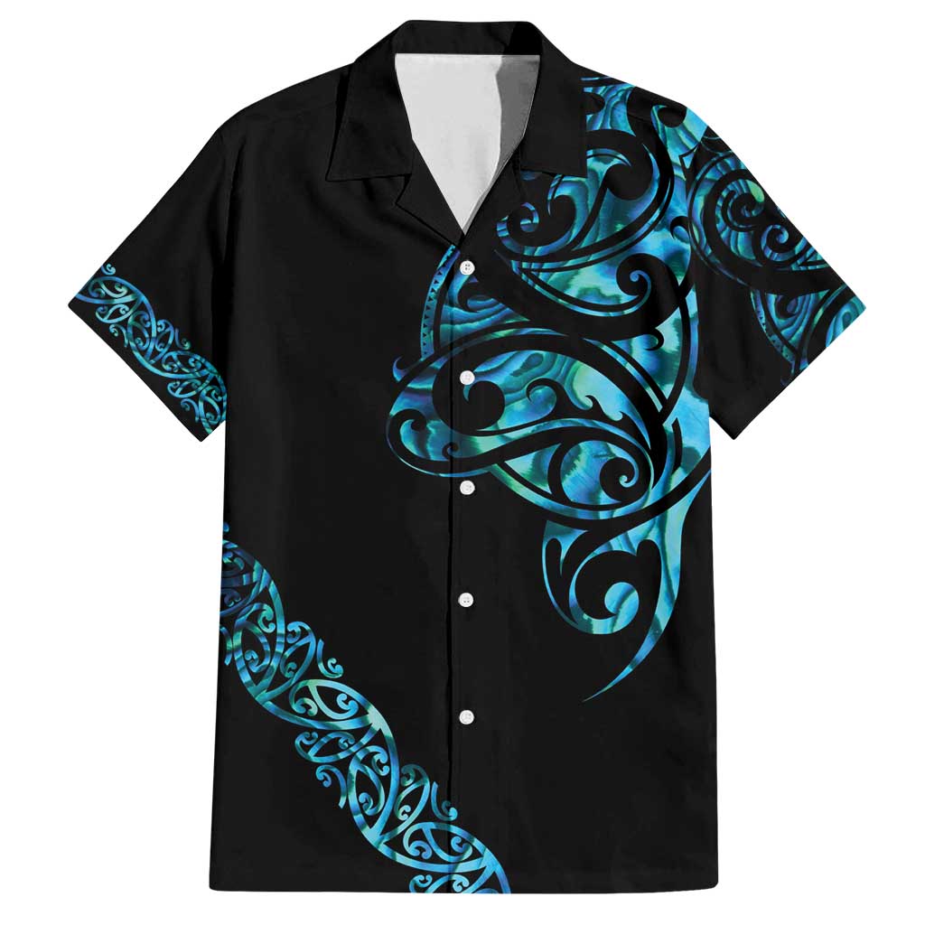 All Black Maori Tribal Tattoo Personalised Family Matching Tank Maxi Dress and Hawaiian Shirt Polynesian Style