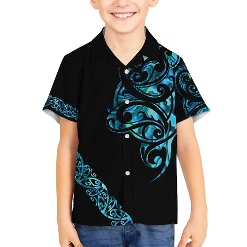 All Black Maori Tribal Tattoo Personalised Family Matching Tank Maxi Dress and Hawaiian Shirt Polynesian Style