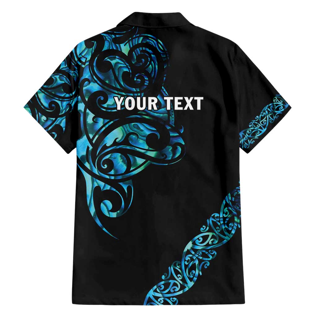 All Black Maori Tribal Tattoo Personalised Hawaiian Shirt Polynesian Style