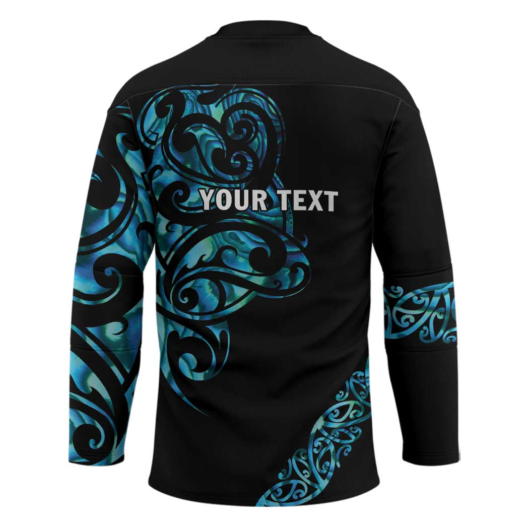 All Black Maori Tribal Tattoo Personalised Hockey Jersey Polynesian Style - Aussie Hoodie
