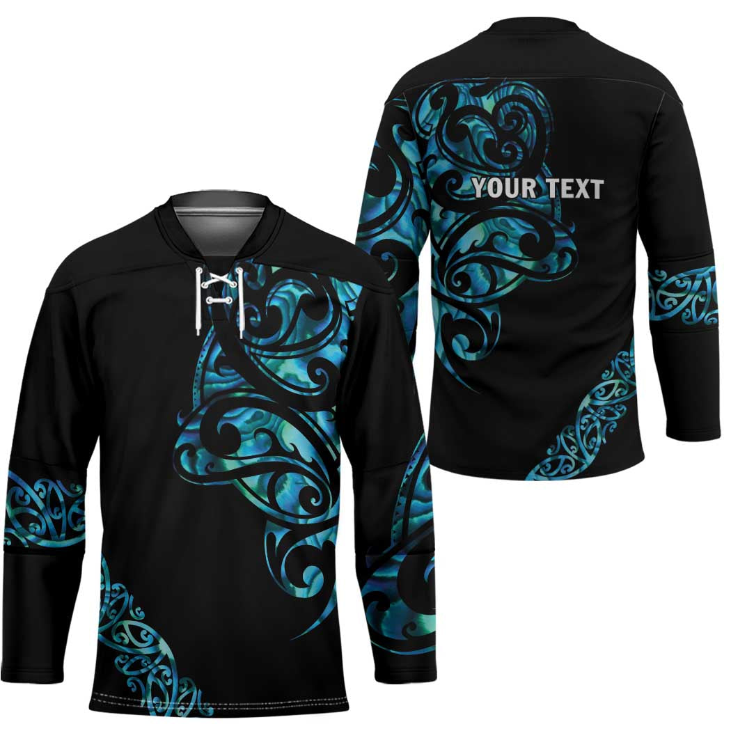 All Black Maori Tribal Tattoo Personalised Hockey Jersey Polynesian Style - Aussie Hoodie