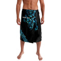 All Black Maori Tribal Tattoo Personalised Lavalava Polynesian Style