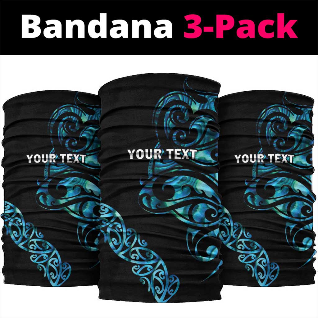All Black Maori Tribal Tattoo Personalised Neck Gaiter Polynesian Style - Aussie Hoodie