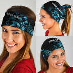 All Black Maori Tribal Tattoo Personalised Neck Gaiter Polynesian Style - Aussie Hoodie