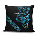 All Black Maori Tribal Tattoo Personalised Pillow Cover Polynesian Style - Aussie Hoodie
