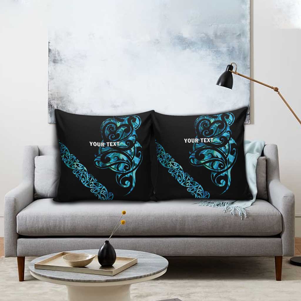 All Black Maori Tribal Tattoo Personalised Pillow Cover Polynesian Style - Aussie Hoodie