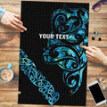 All Black Maori Tribal Tattoo Personalised Puzzle Polynesian Style - Aussie Hoodie