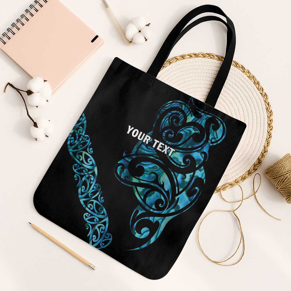 All Black Maori Tribal Tattoo Personalised Tote Bag Polynesian Style - Aussie Hoodie