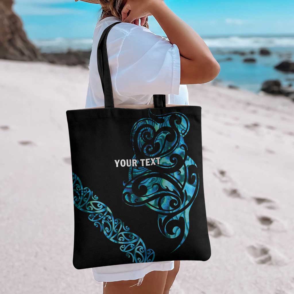 All Black Maori Tribal Tattoo Personalised Tote Bag Polynesian Style - Aussie Hoodie