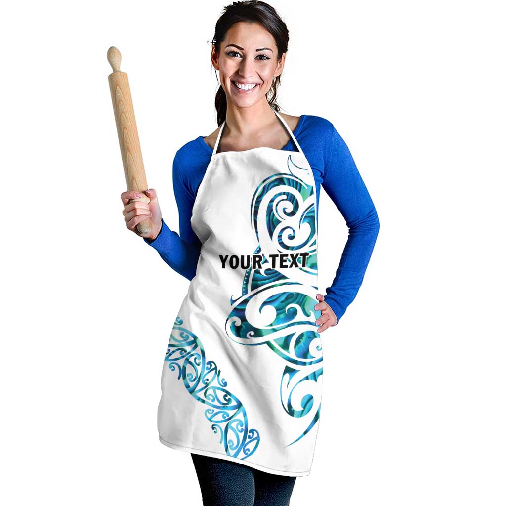 All White Maori Tribal Tattoo Personalised Apron Polynesian Style - Aussie Hoodie