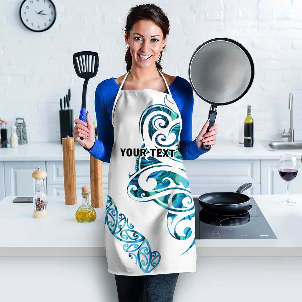 All White Maori Tribal Tattoo Personalised Apron Polynesian Style - Aussie Hoodie