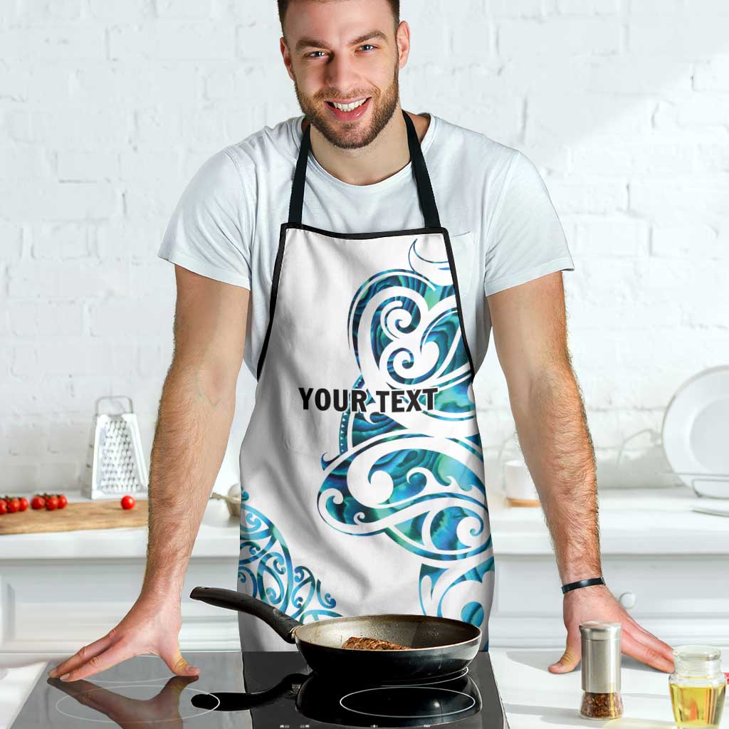 All White Maori Tribal Tattoo Personalised Apron Polynesian Style - Aussie Hoodie