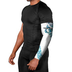 All White Maori Tribal Tattoo Personalised Arm Sleeves Polynesian Style - Aussie Hoodie