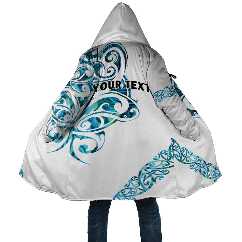All White Maori Tribal Tattoo Personalised Cloak Polynesian Style - Aussie Hoodie