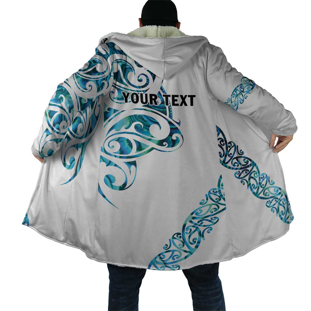 All White Maori Tribal Tattoo Personalised Cloak Polynesian Style - Aussie Hoodie