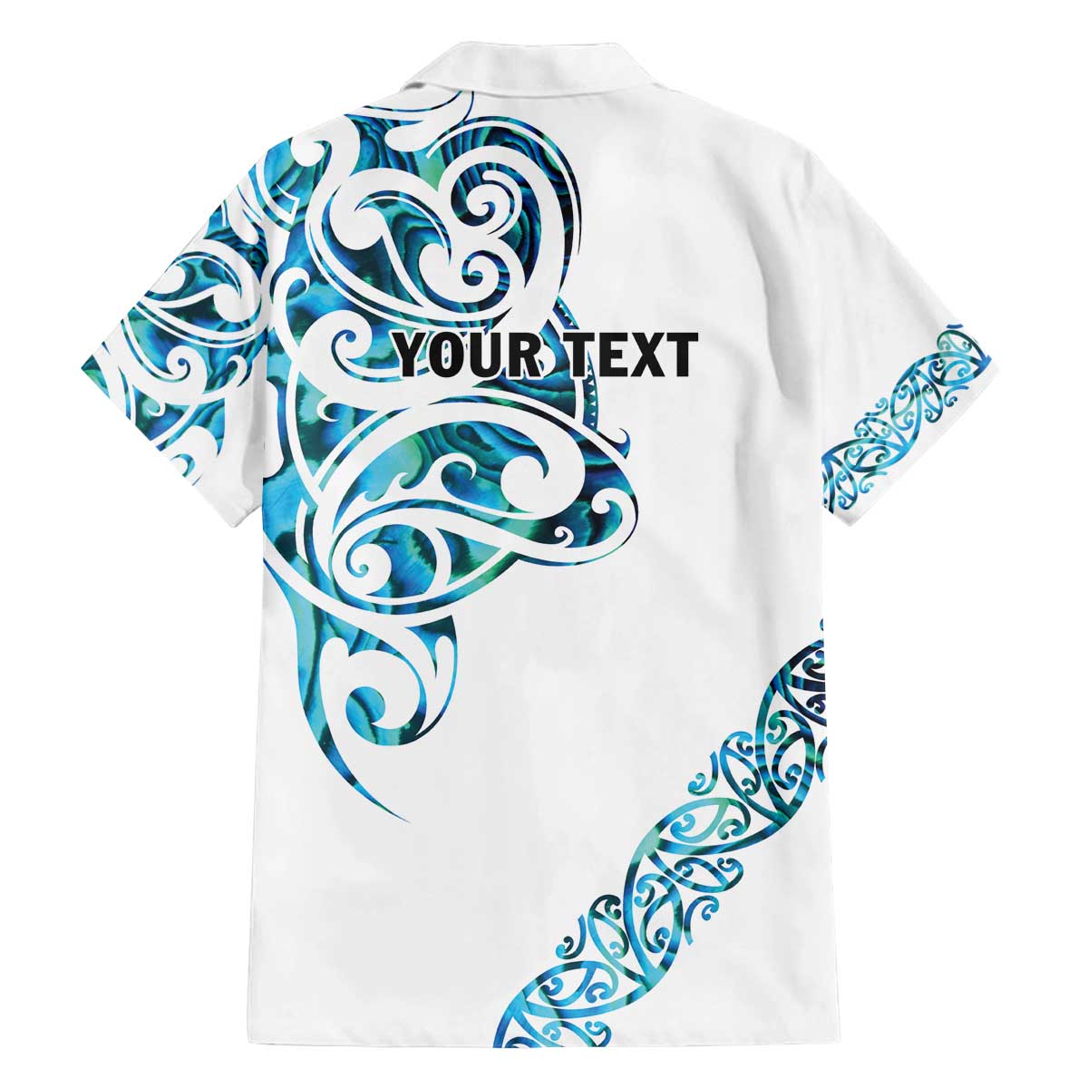 All White Maori Tribal Tattoo Personalised Family Matching Off The Shoulder Long Sleeve Dress and Hawaiian Shirt Polynesian Style