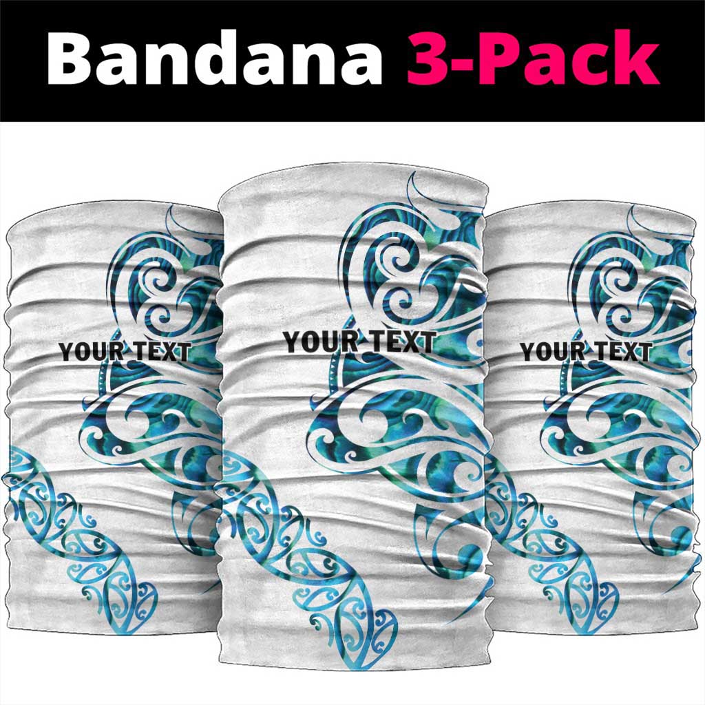 All White Maori Tribal Tattoo Personalised Neck Gaiter Polynesian Style - Aussie Hoodie