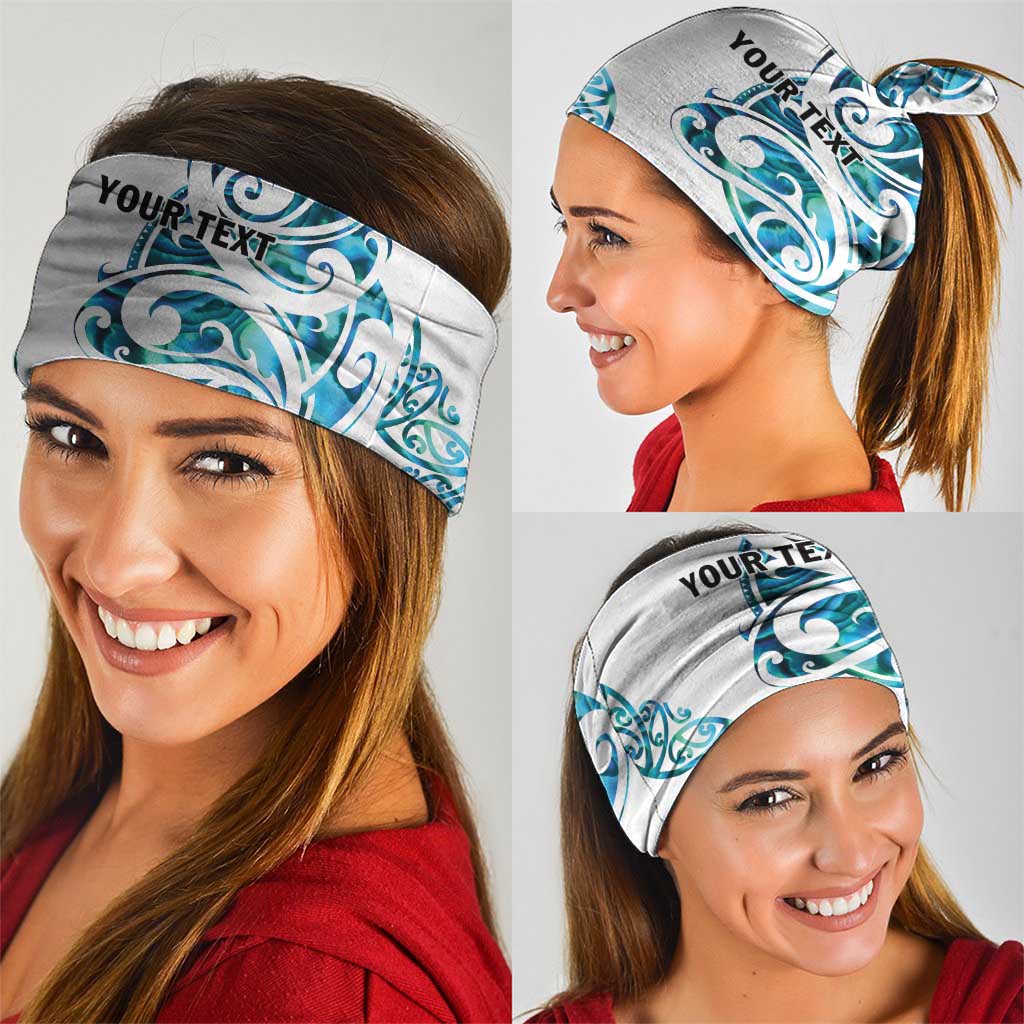 All White Maori Tribal Tattoo Personalised Neck Gaiter Polynesian Style - Aussie Hoodie
