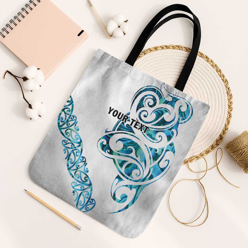 All White Maori Tribal Tattoo Personalised Tote Bag Polynesian Style - Aussie Hoodie