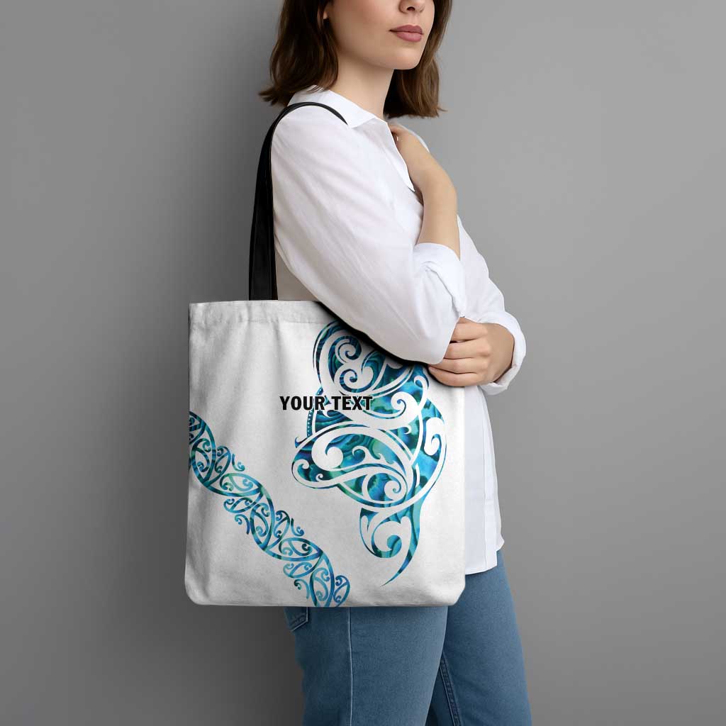 All White Maori Tribal Tattoo Personalised Tote Bag Polynesian Style - Aussie Hoodie