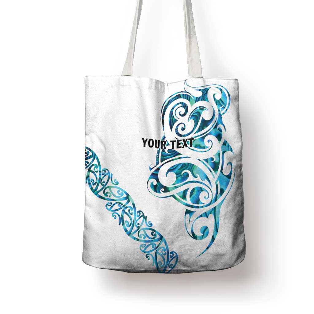 All White Maori Tribal Tattoo Personalised Tote Bag Polynesian Style - Aussie Hoodie