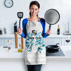 Queensland Maori Kiwi Personalised Apron Ma Kakariki Papua Shell Maori Tribal Tattoo - Aussie Hoodie
