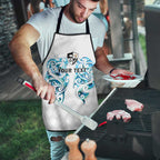 Queensland Maori Kiwi Personalised Apron Ma Kakariki Papua Shell Maori Tribal Tattoo - Aussie Hoodie