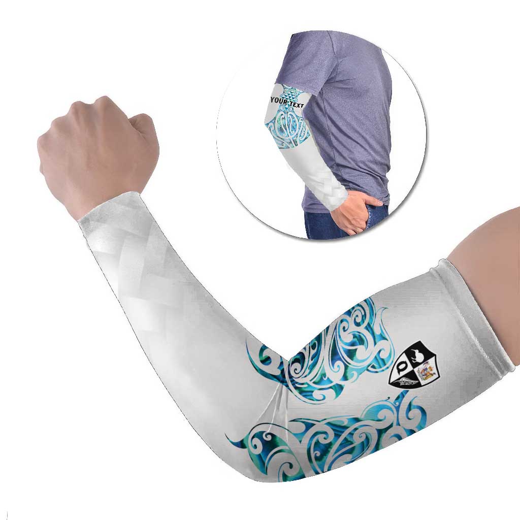 Queensland Maori Kiwi Personalised Arm Sleeves Ma Kakariki Papua Shell Maori Tribal Tattoo - Aussie Hoodie