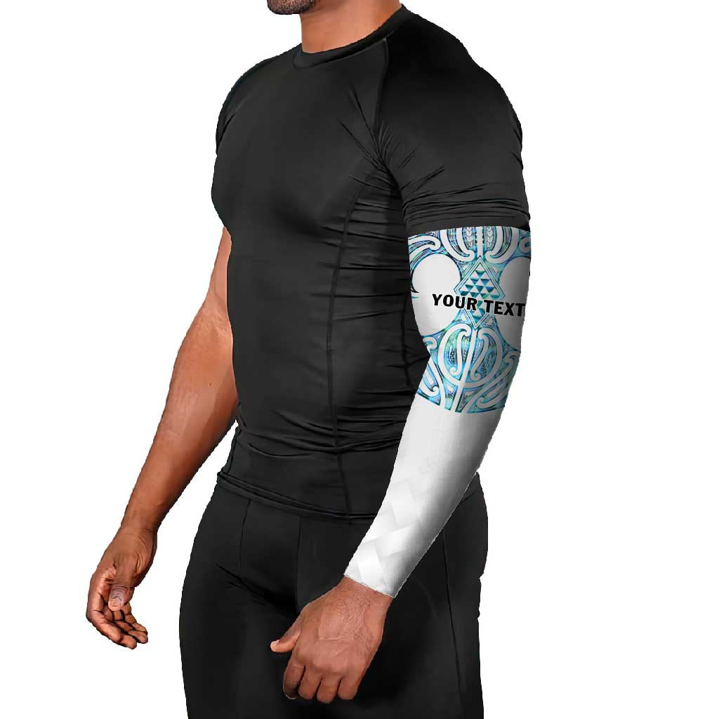 Queensland Maori Kiwi Personalised Arm Sleeves Ma Kakariki Papua Shell Maori Tribal Tattoo - Aussie Hoodie