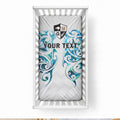 Queensland Maori Kiwi Personalised Baby Bed Cover Ma Kakariki Papua Shell Maori Tribal Tattoo