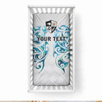 Queensland Maori Kiwi Personalised Baby Bed Cover Ma Kakariki Papua Shell Maori Tribal Tattoo