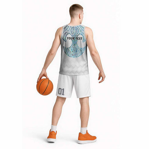 Queensland Maori Kiwi Personalised Basketball Jersey Ma Kakariki Papua Shell Maori Tribal Tattoo - Aussie Hoodie
