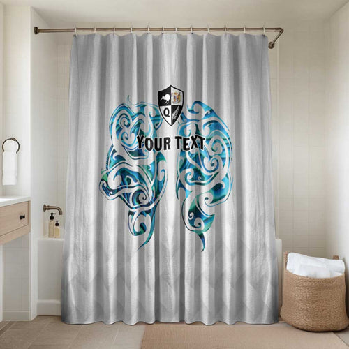 Queensland Maori Kiwi Personalised Bathroom Set Ma Kakariki Papua Shell Maori Tribal Tattoo - Aussie Hoodie